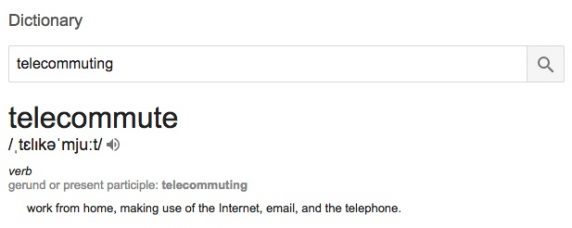 Telecommuting definition